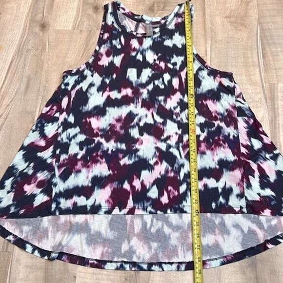 Sweaty Betty Easy Peazy Tank sustainable vest blue flow print tunic sz medium - Picture 10 of 10